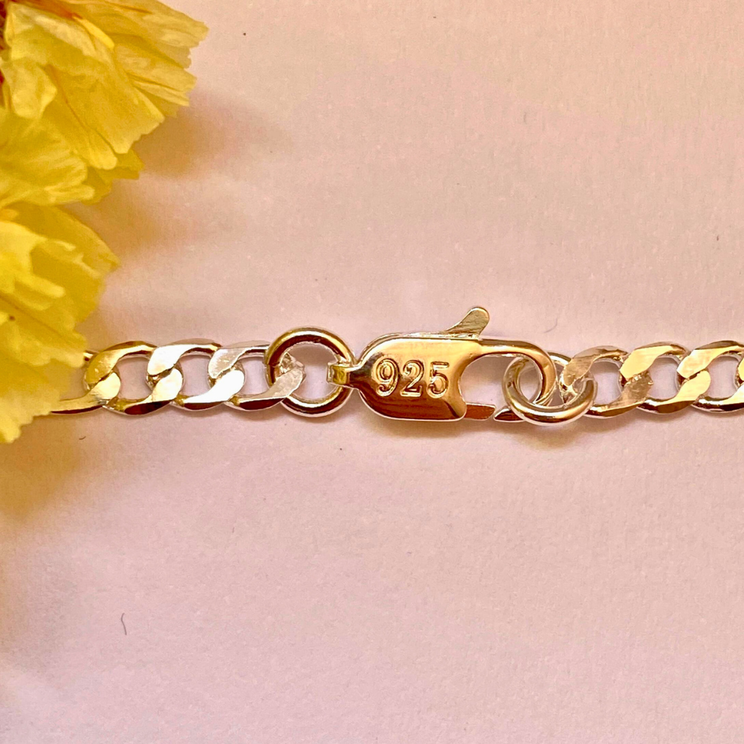 Cadena fígaro plata de ley 925