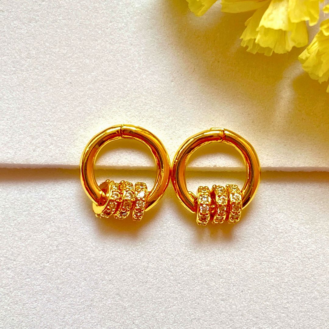 Pendientes redondos plata de ley 925