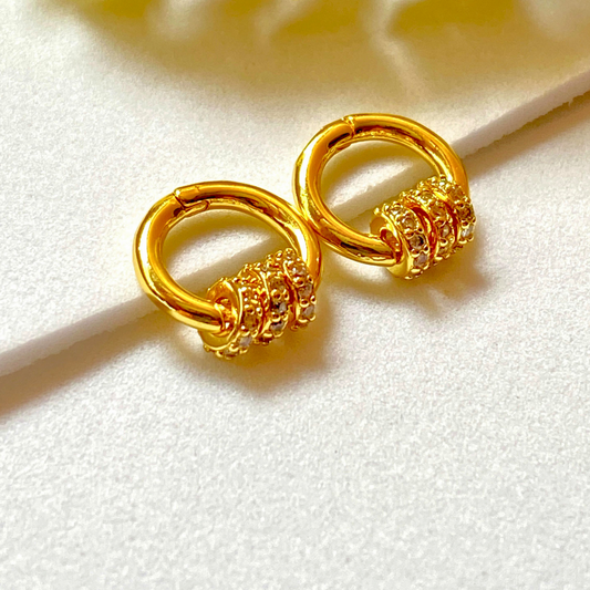 Pendientes redondos plata de ley 925